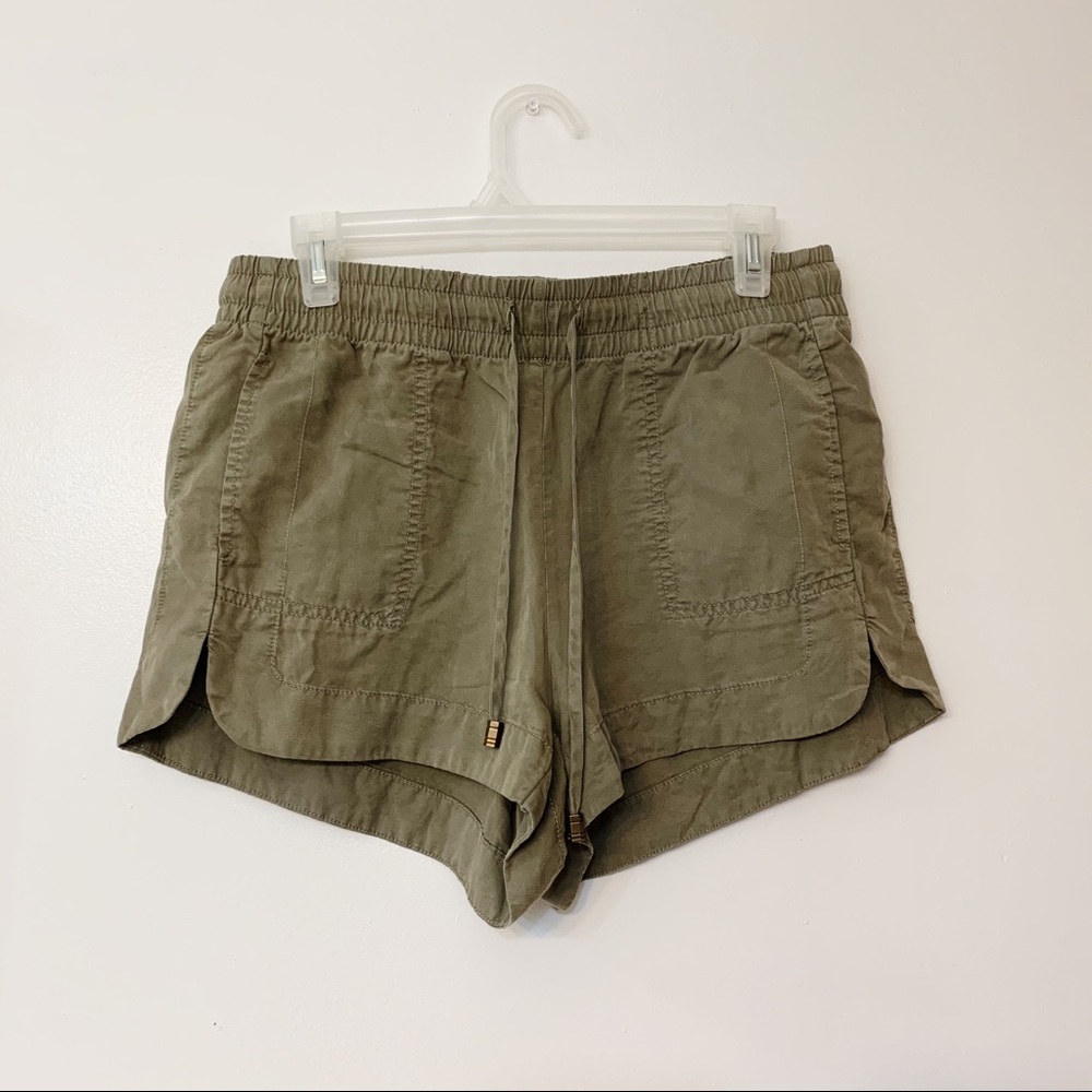 Army Green High Rise Shorts